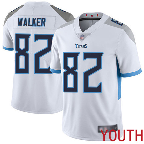 Tennessee Titans Limited White Youth Delanie Walker Road Jersey NFL Football #82 Vapor Untouchable